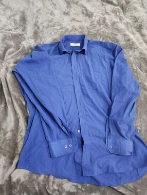 ACME Men's Royal Blue Long-Sleeve Dress Shirt